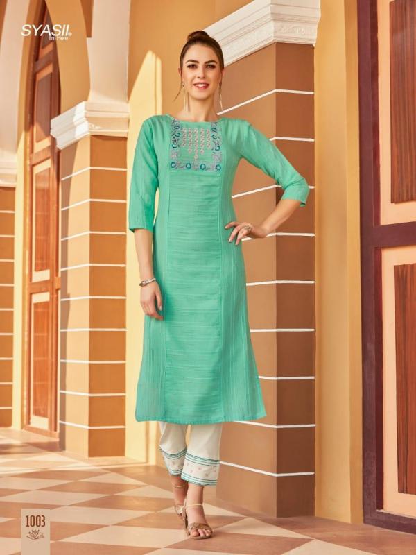 Syasii Matic Fancy Cotton Embroidery Kurti